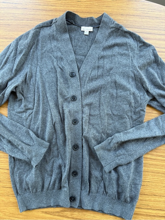 GAP Other - GAP Men’s Medium Cotton Cashmere V-Neck Cardigan Sweater Gray